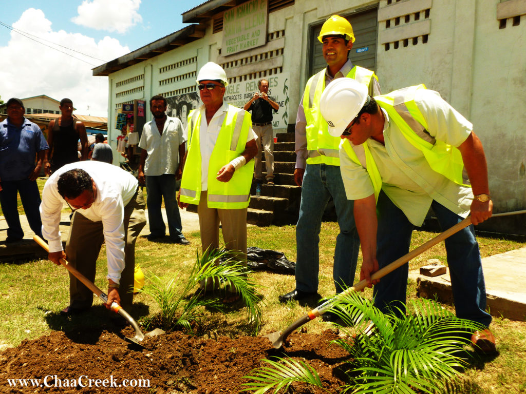 belize-ministers-ground-breaking-ceremonies Cayo Welcome Center groundbreaking ceremonies, Hon Rene Montero, Hon Manuel Heredia & Mayor John August