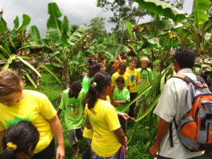 Team Blue Monkeys  learning about growing pitaya