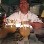 His Mystery drink was slippery banana and ancient barrel