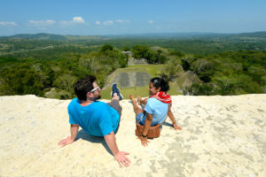 Picnic at the very top of "El Castillo" at Xunantunich!