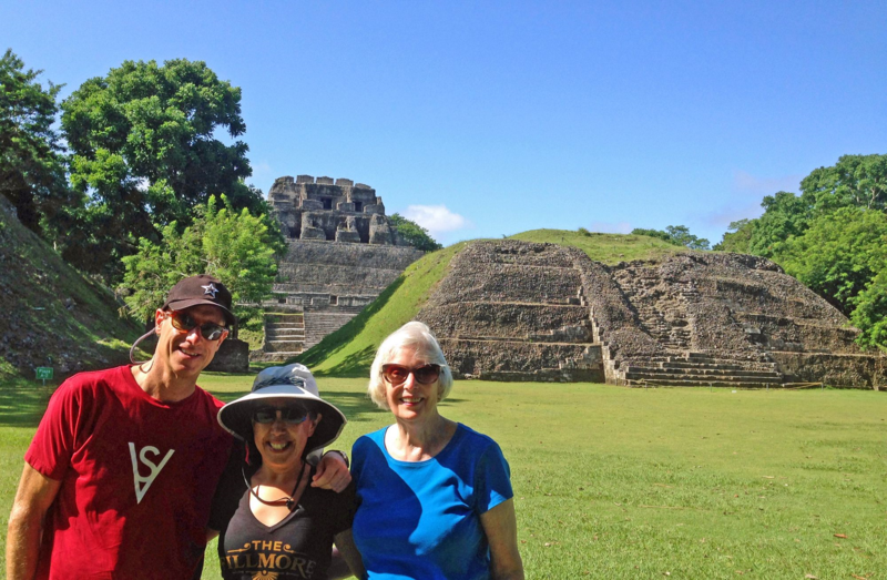 David Meerman Scott, his wife, and mom in Belize!