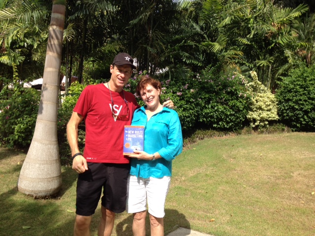 Lucy Fleming and David Meerman Scott pose for a photograph in August 2014!