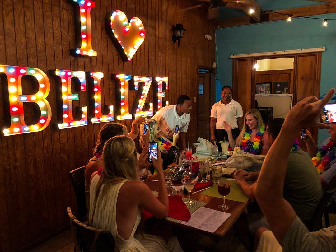 ambergris caye belize restaurants blue water grill