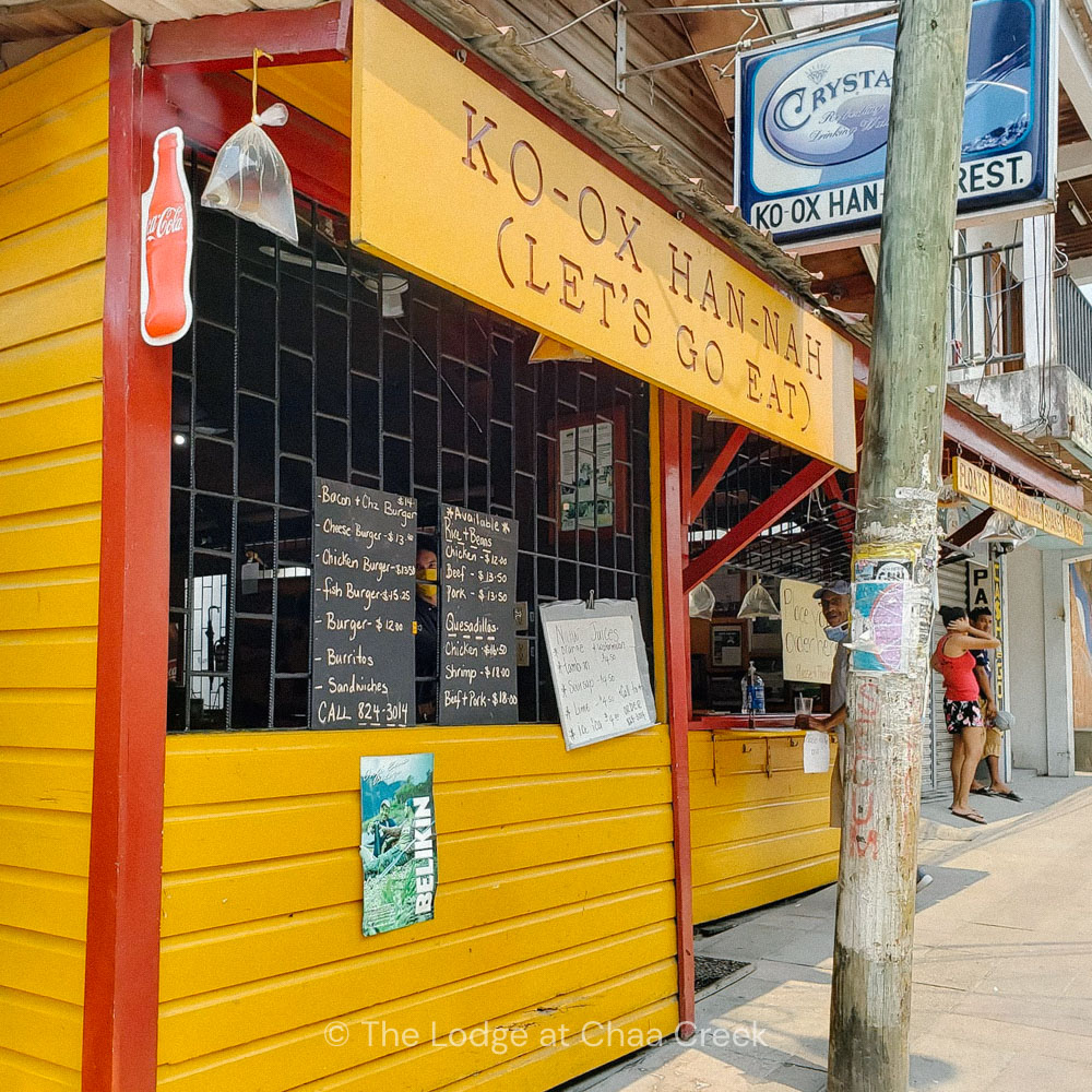 Exterior of Ko'ox Han Nah restaurant in san ignacio belize