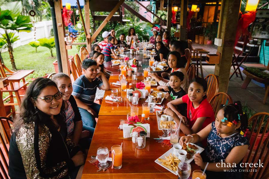 chaa creek Christmas cheer 2017 lunch