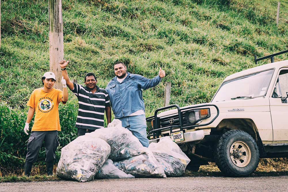 Belize sustainable tourism cleanup campaign chaa creek team