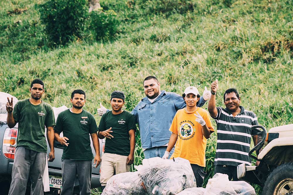 belize sustainable tourism cleanup campaign garbage pickup teams