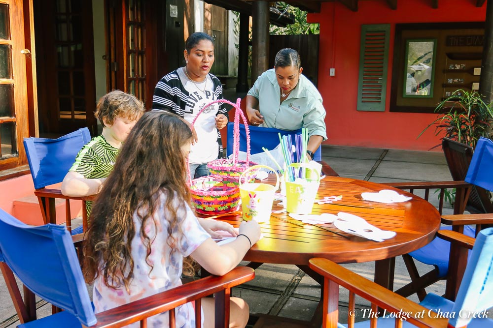 art egg hunt for easter at chaa creek