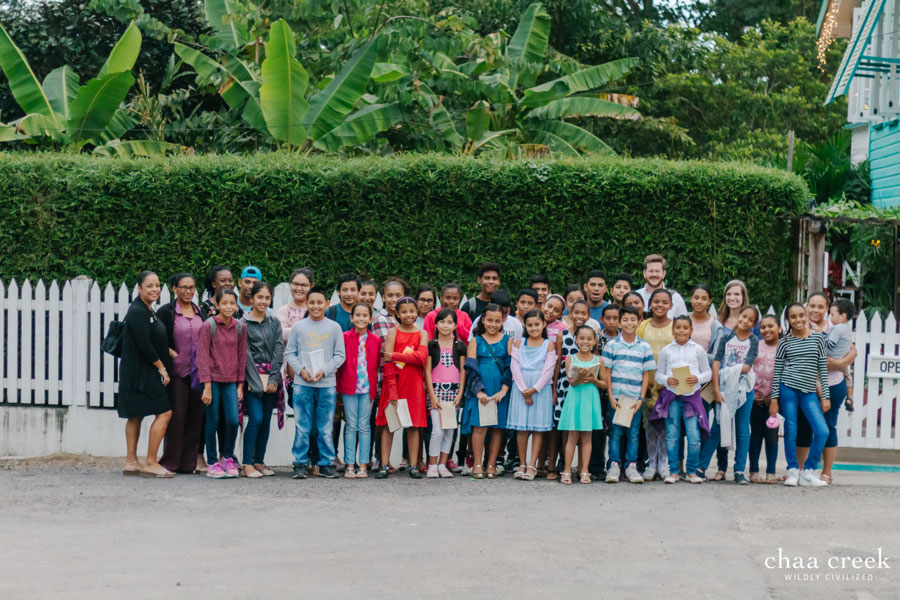 belize Christmas caroling 2018 group photo