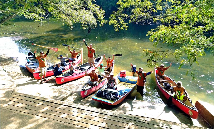 belize macal river cleanup 2019 canoes chaa creek resort