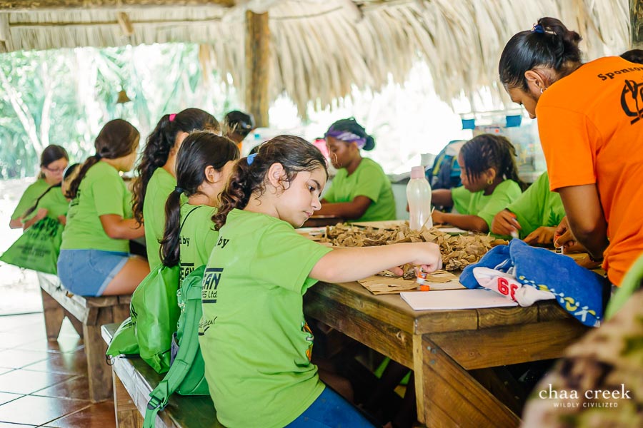 chaa creek eco kids summer camp 2019 day 2 arts craft