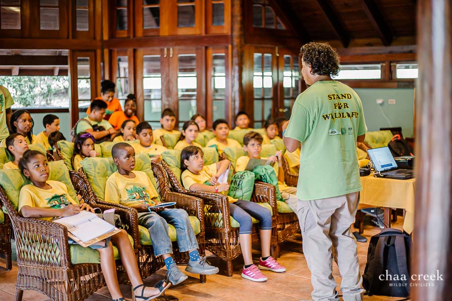 eco kids summer camp 2019 day 6 mr justin presenting