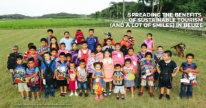 chaa creek cares corozalito funday blog header kids group photo