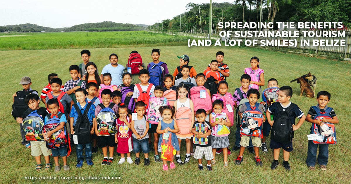 chaa creek cares corozalito funday blog header kids group photo