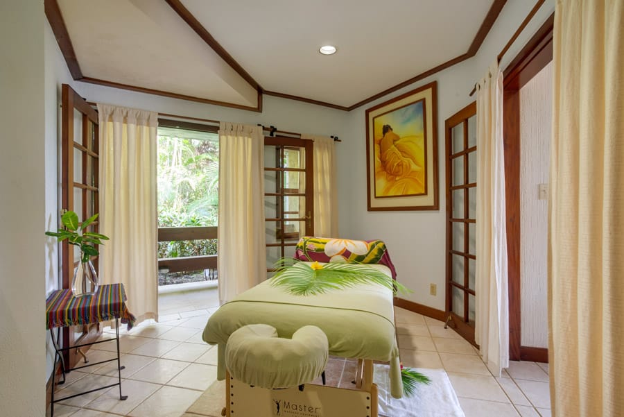 belize hilltop spa massage table chaa creek resort
