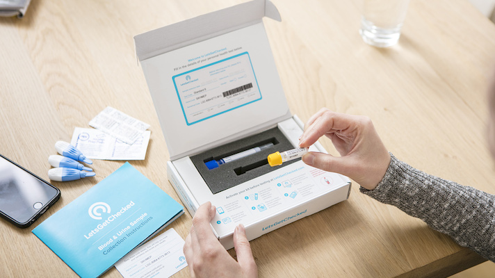 letsgetchecked coronavirus test kit american airlines preflight tests