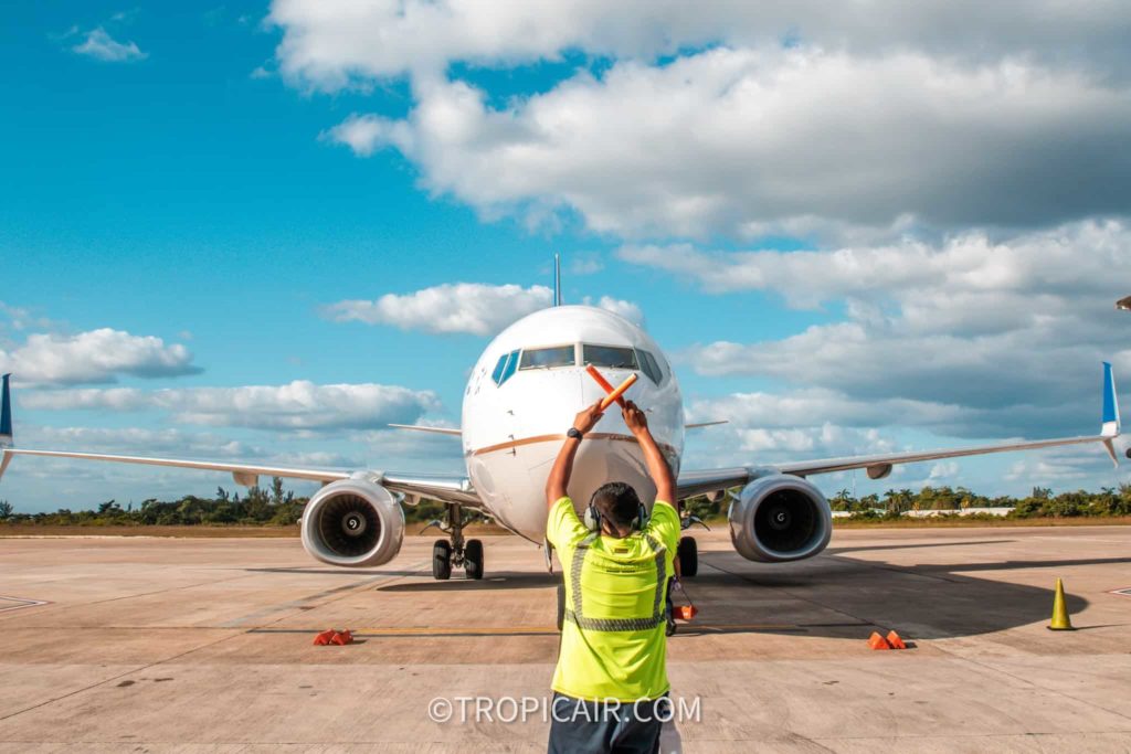 california belize direct flight on united airline landing in belize PGIA