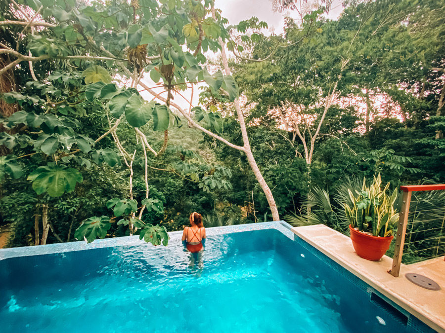 Belize jungle resort private villa with pool at chaa creek