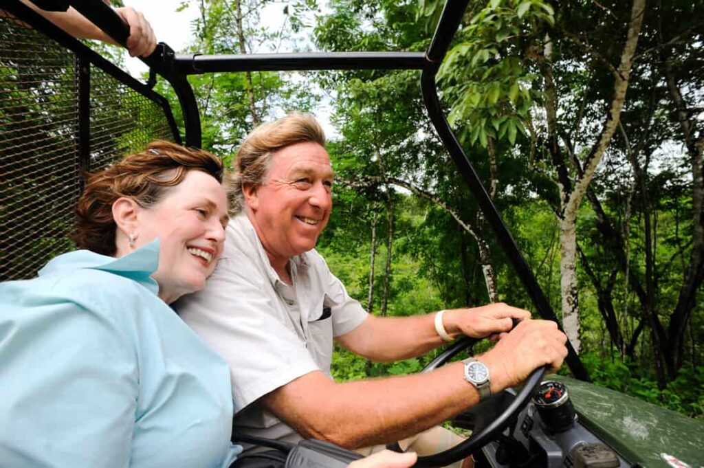 Mick and Lucy Fleming founders of Chaa Creek Belize Jungle Resort