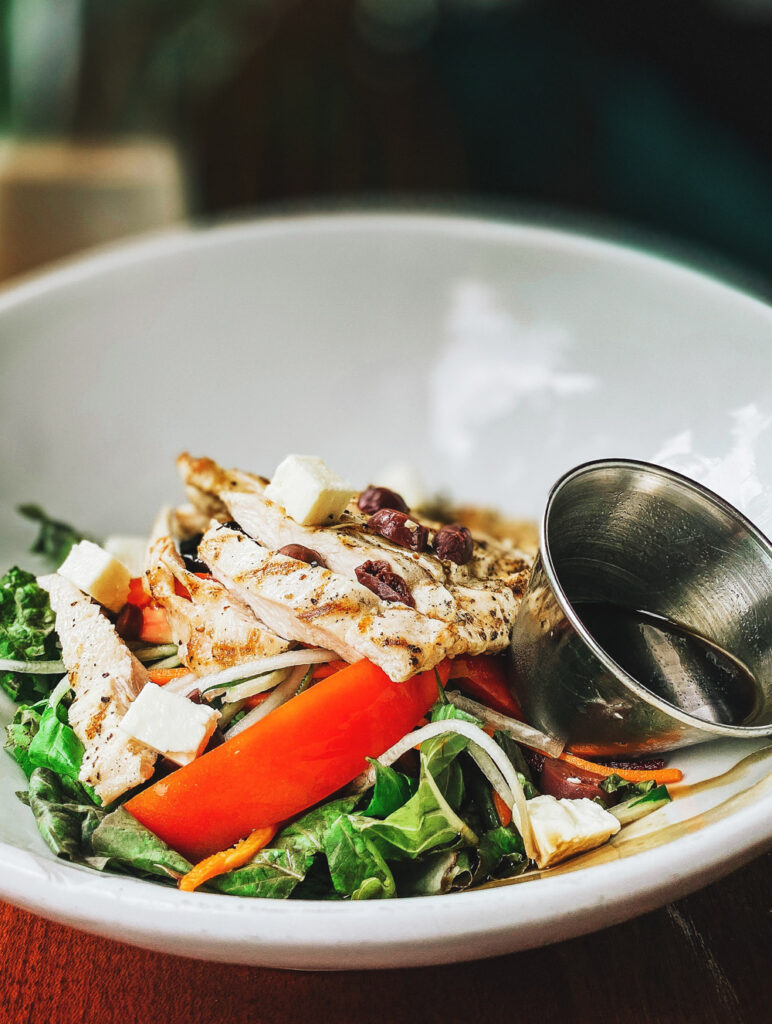 fresh organic salad in belize