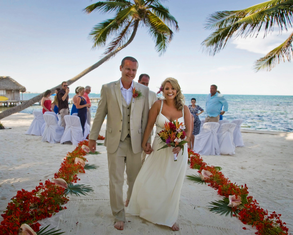 destination weddings in belize beach at victoria house resort