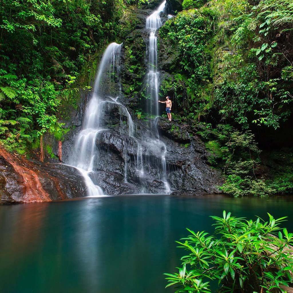 belize waterfall in mountain pine ridge
