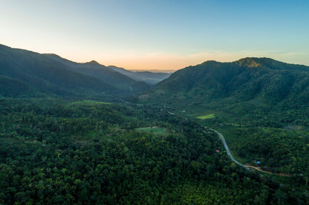 Belize land under protected areas maya mountains