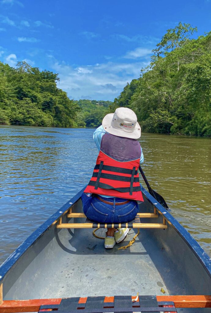 Canoeing Down the Macal River
