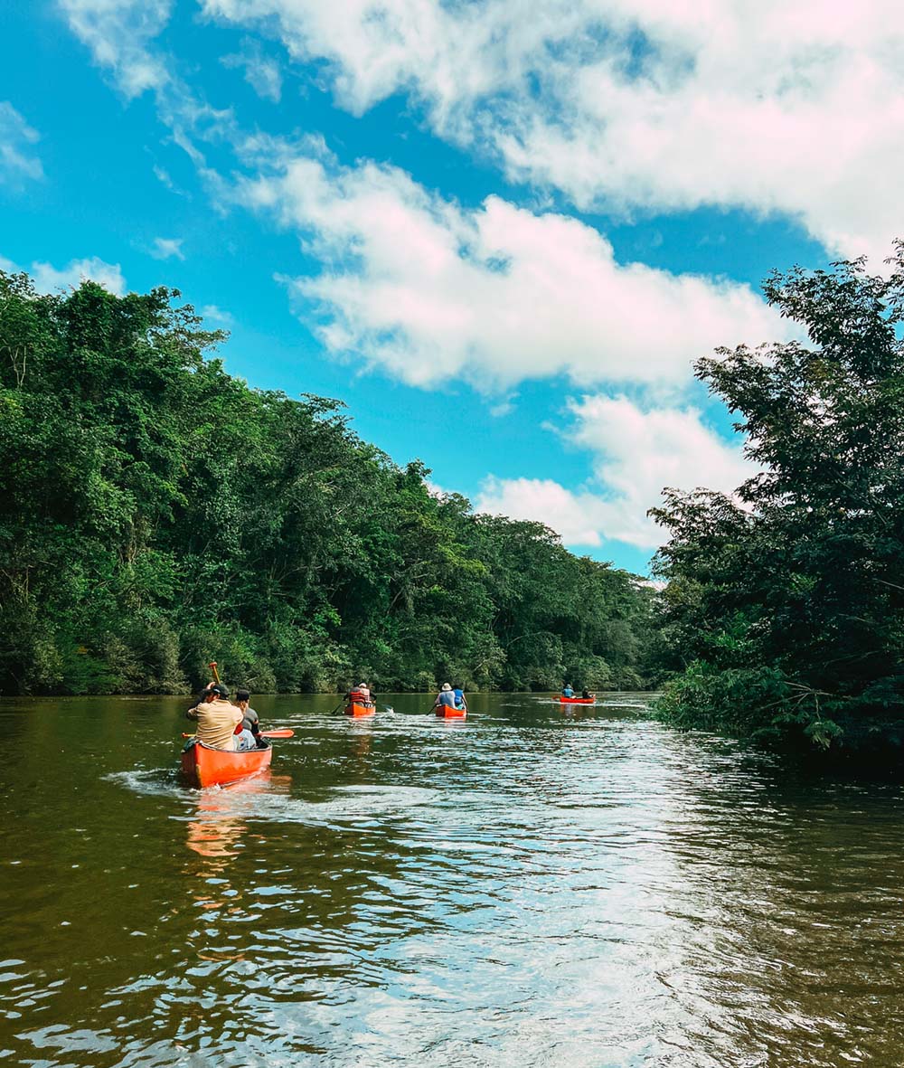 belize canoeing group chaa creek winter web
