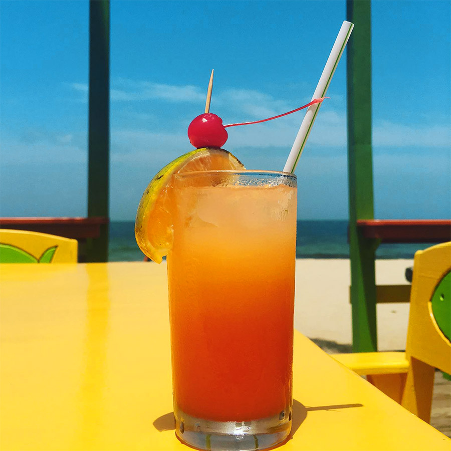 belize rum punch drink placencia