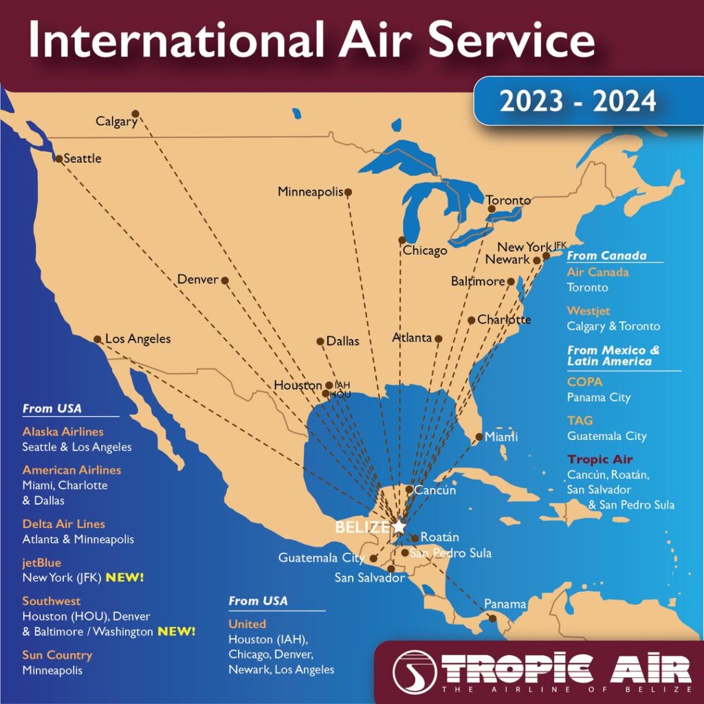 belize flight details updated 