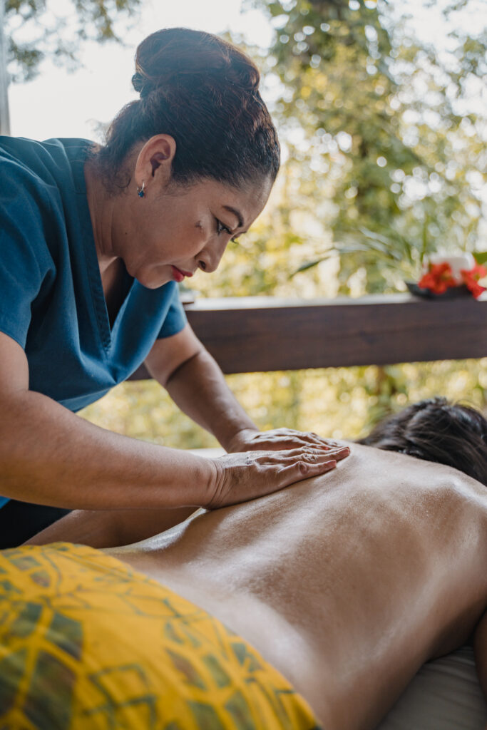 Massage at the spa at chaa creek belize