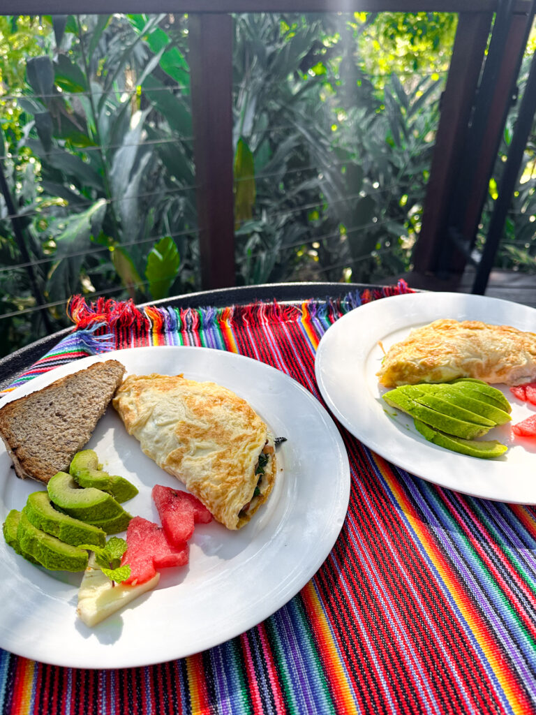 Farm to table meals Chaa Creek 