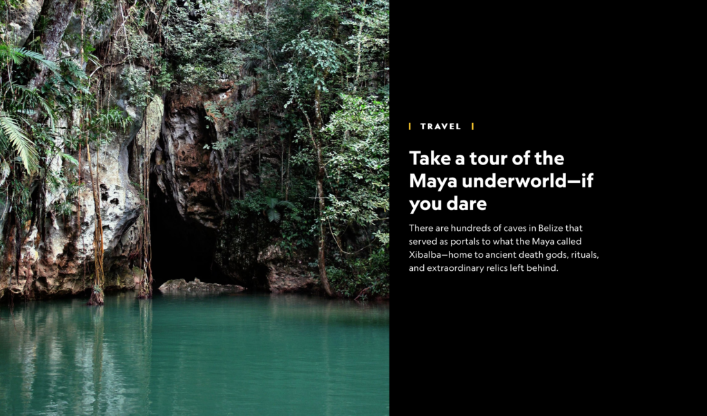 National Geographic belize caves chaa creek 