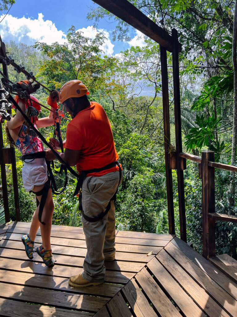 Belize Spring Break Zip lining Chaa Creek Family Vacation 