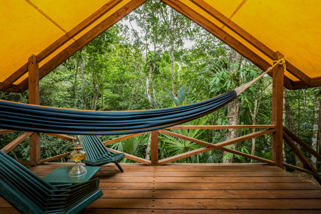 Eco Pods outdoor Rainforest Retreat at Chaa Creek Belize
