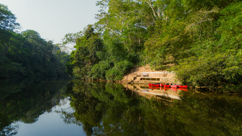 Canoeing onsite activities Chaa Creek Belize