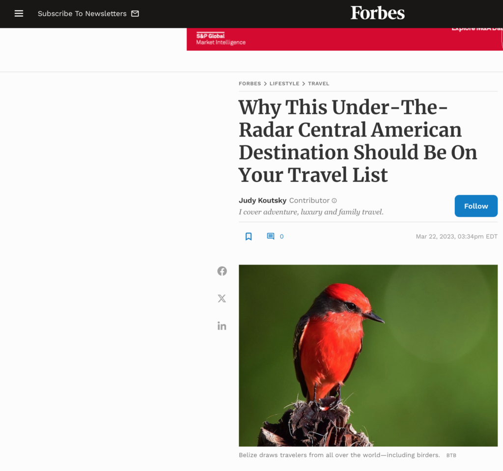 Belize Forbes mention 