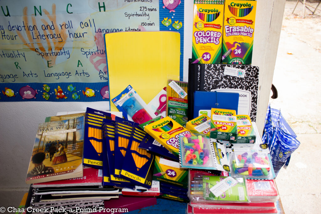 pack a pound belize Chaa Creek Community efforts 