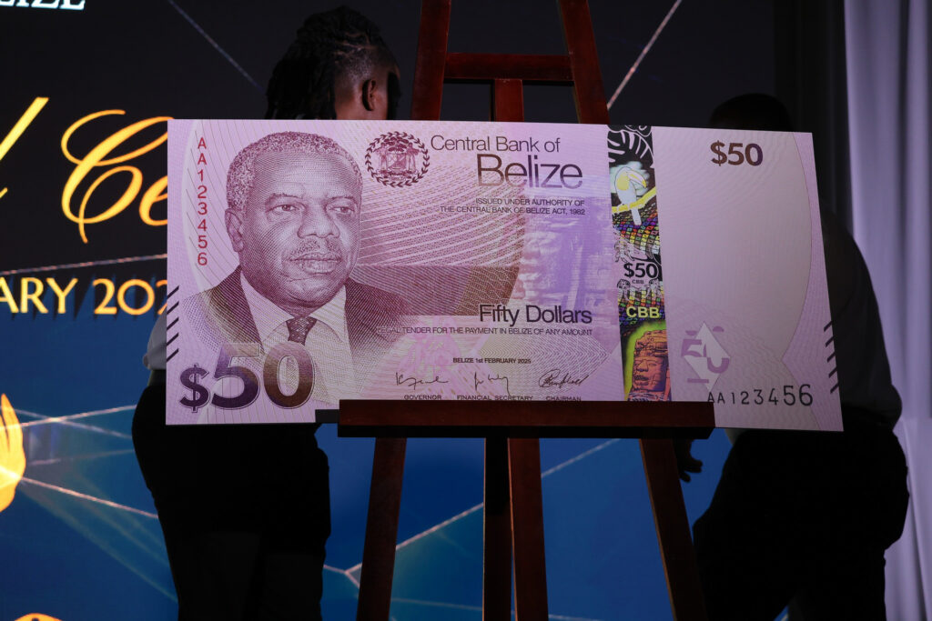 New $50 Belize currency 