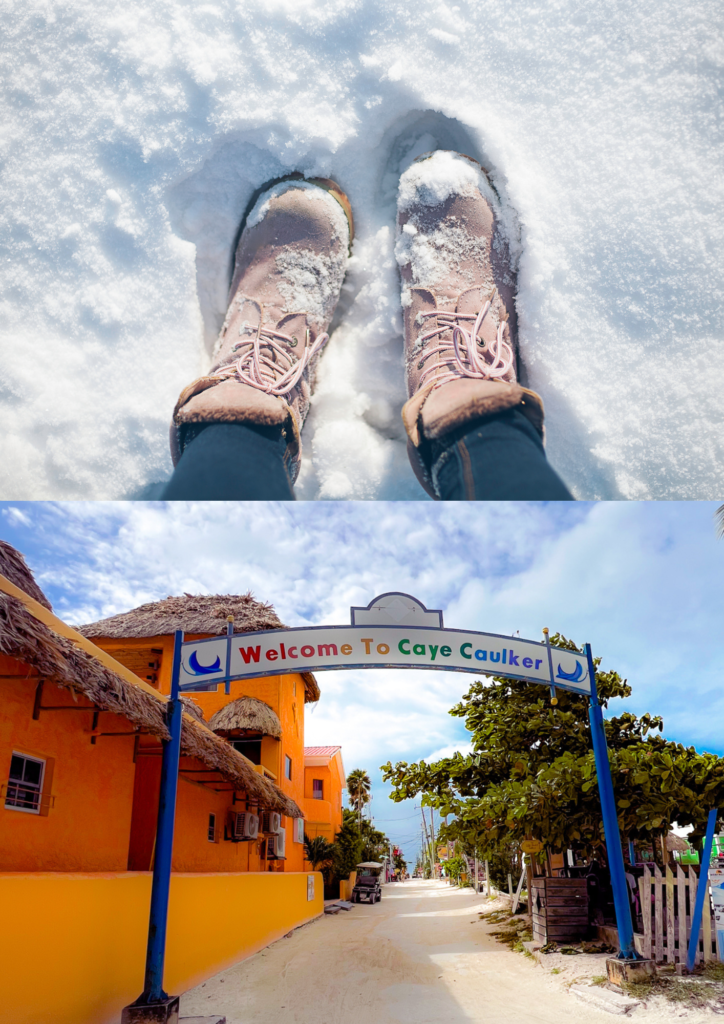 Picture trading in your snow boots for sandals, your shovel for snorkeling gear, and your parka for a palm tree.