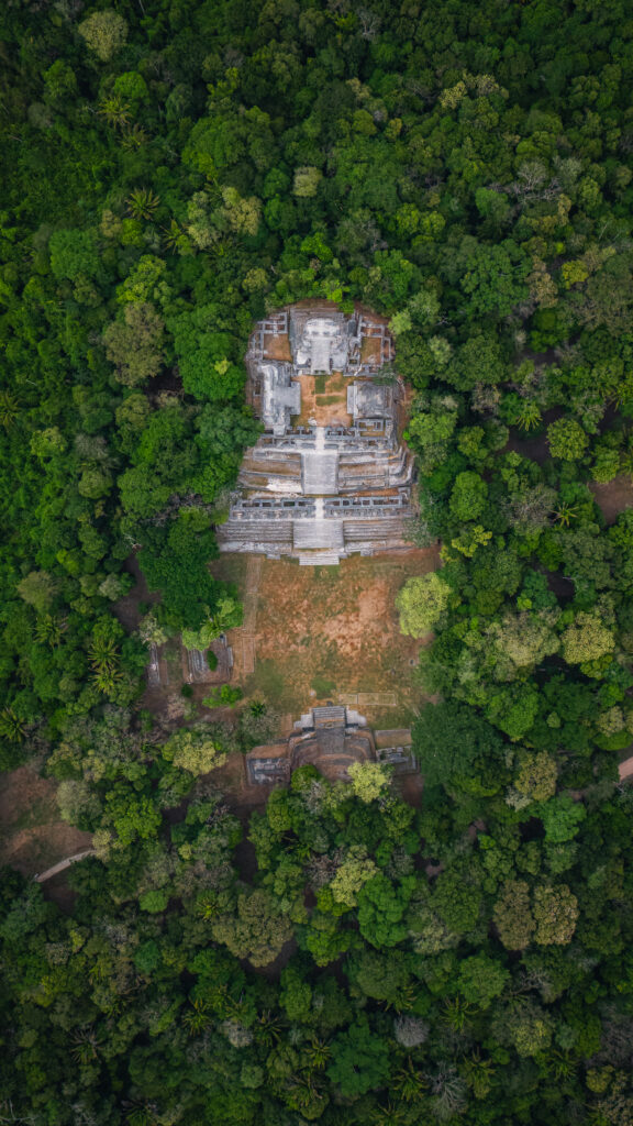 Caracol from above Belize 