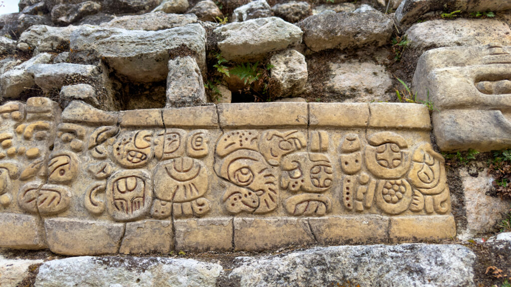 Caracol Maya writing 